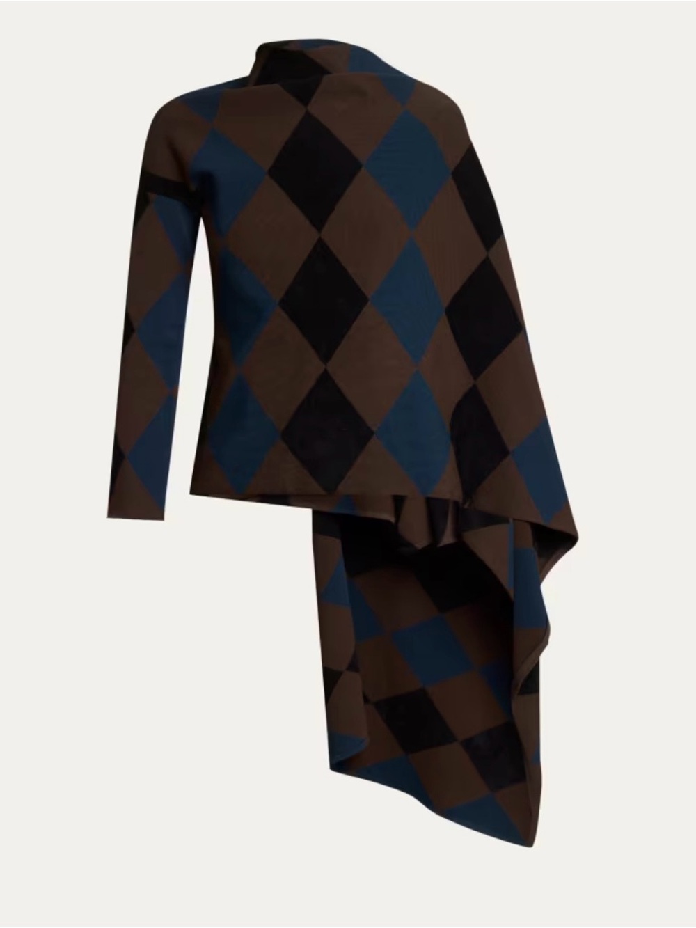 Proenza Schouler Vanne Argyle Cape Sweater NWT MEDIUM